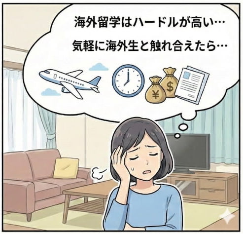 お子様の英語学習の悩み② 海外留学のハードルは金銭的にも時間的に高い